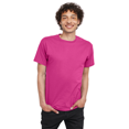 thumbnail image 1 of Hanes T-Shirt en Coton à Manches Courtes pour Hommes, G, Rose Wow, 1 of 1
