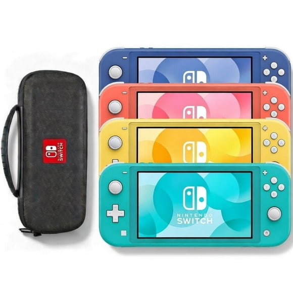 Nintendo Switch Lite Game Console with Retrofam Carry Case International Version, Random Color (Refurbished)