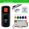 thumbnail image 1 of OBO RFID Door Access Control System Kit Set 125KHz Fingerprint Biometric +Electric Magnetic Electronic Locks+ DC12V Power Supply ,Ultra-Quiet Operation, 1 of 6