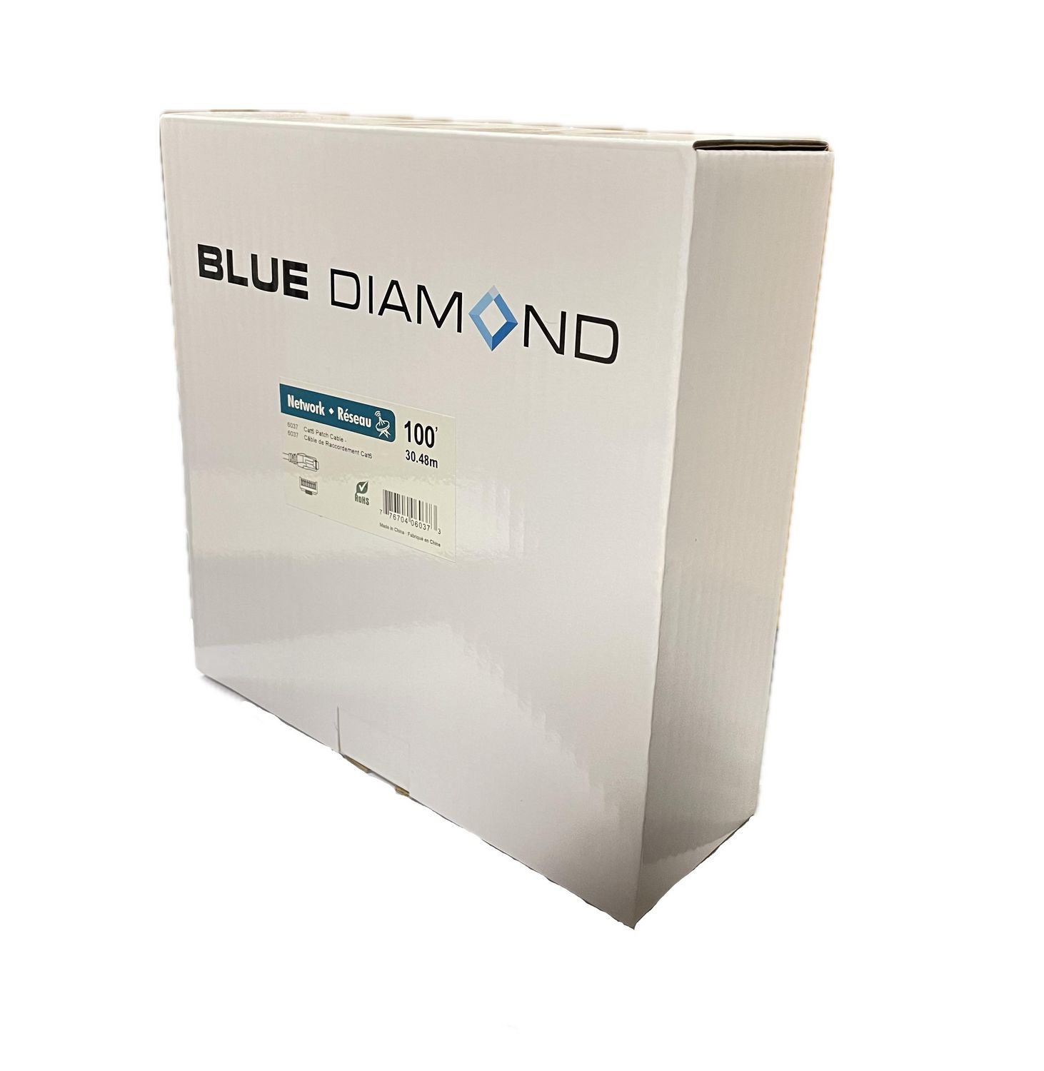 BlueDiamond Ethernet Cat6 Patch Cable CSA & UL approved - 150ft, Red