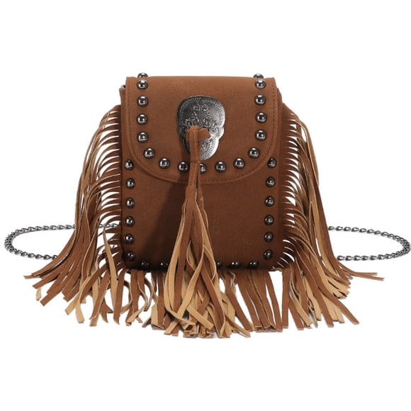 Fringe Crossbody Bag Vintage Fringe Handbag Tassel Purse Tassel Shoulder Bag for Women