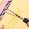 thumbnail image 4 of mmirethe 10pcs/set Reusable Plastic Binder Spines Convenient And Durable Solution For Loose Leaf Binders Light pink+10pcs, 4 of 6