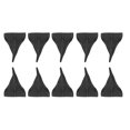thumbnail image 3 of 10Pcs Fibre de Carbone Style Voiture Aileron de Toit Aile Aile Spoiler Modifié Accessoires Décoratifs, 3 of 9