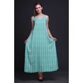 thumbnail image 2 of Bimba Rayon Tie-Dye Ladies Printed Backless Spaghetti Strap Long Maxi Evening Party Dress-Small, 2 of 4