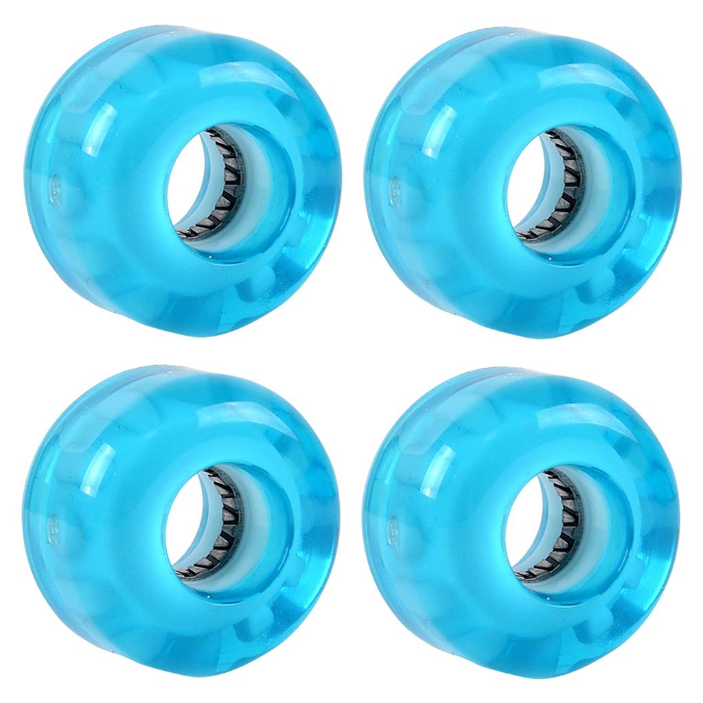 S SERENABLE Roues de Planche à Roulettes Glow Flash Cruiser Longboard 78a Bleu