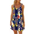 thumbnail image 1 of Pompotops Robe de Plage pour Femme, Paréo de Bikini, Tenue de Plage, Décontractée, Vacances, Courte, d'Été, Dos Nu, 1 of 5