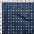 thumbnail image 4 of oneOone Georgette Viscose Teal Blue Fabric Geometric Craft Projects Decor Fabric Printed By The Yard 42 Inch Wide, 4 of 5