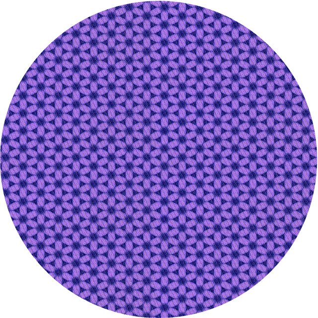 Ahgly Tapis Rond Lavable en Machine Intérieur Transitionnel Violet Jonquille Violet, 3 Pieds Rond