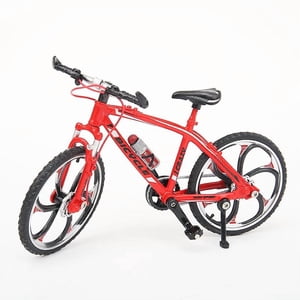 Alloy and Plastic Bicycle Model, Bicycle Art Decoration, Crafts Home Decoration Bicycle Figurine(red-17.5*5*10.5cm)