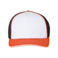 thumbnail image 1 of Richardson Pulse Sportmesh with R-Flex Cap, S-M, White-Black-Orange Tri, 1 of 6