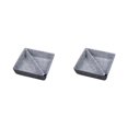 thumbnail image 2 of QualitChoice Home Hotel Felt Keys Tapes Phone Watch Storage Box Living Room Drawer Pens Remotes Jewellery Organizer Container Dark Grey Light Grey 2PCS, 2 of 6