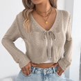 thumbnail image 2 of Woman with in Cardigans Denim Cardigan Long Loose Cardigan Fall Clothes for Women Work Leopard Kimono Summer Cardigan for Women Versatile Cardigan Big Knit Cardigan for Women Lime Cardigans for Women, 2 of 4