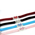 thumbnail image 3 of Miangastore 1pc Adjustable Cat Heart Collar Cat Neck Chain with Rhinestone Decor and Bell for Cat Kitten Pet (Blue), 3 of 8