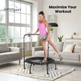 thumbnail image 4 of JumpSport Barre d'Appui Accessoire pour Trampolines de Mise en Forme à Jambe Arquée de 44 Pouces, 4 of 11