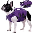 thumbnail image 1 of Kuoser Dog Life Jacket, Reflective and Adjustable Dog Life Vest for Small Medium Large Dogs, Purple, M, 1 of 8
