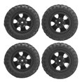 thumbnail image 3 of FLAMEEN 1/10 Pneu de Roue, 2Pcs RC Pneus Arrière pour Accessoires RC pour WPL D12 1/10 Camions RC, 3 of 8