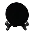thumbnail image 3 of Esquirla Miroir Rond en Obsidienne Noire, Noir, Miroir Rond Noir avec Support Rond, 10 cm, 3 of 8