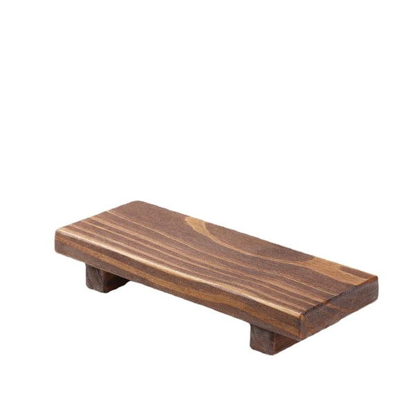 Estbridge Base de Rangement en Bois pour Cosmétiques de Salle de Bain, Organisateur de Comptoir de Salle de Bain, Support en Bois, Plateau Décoratif de Ferme, Porte-Savon pour Décoration de Cuisine