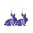 thumbnail image 1 of Creative Easter Leather Earrings Colorful Eggs Party Rabbit Happy Easter Day Decor Bunny Ester Parti Girls Gifts, Style 19, 1 of 3