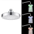 thumbnail image 3 of Amdohai LED Shower Head with 3Color Flash Light 6 Inch Rain Showerhead High Pressure Bathroom Shower Head with Polished Chrome Bath Rain Shower Head Replacement, 3 of 7