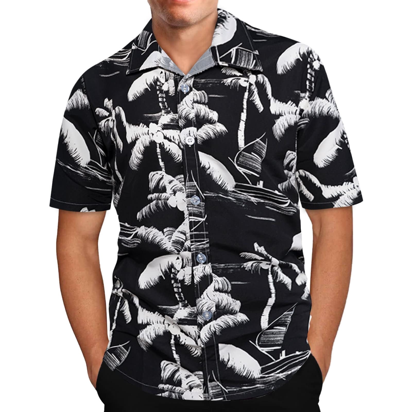 Chemise Hawaïenne pour Homme Chemises de Plage Tropicales