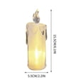 thumbnail image 3 of ZZkhGO Simulated Dripping Wax Candle Light, Romantic Flickering LED Tealight, Wedding Decoration Night Light for Bedside Table, 3 of 7