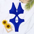 thumbnail image 4 of LSLJS Women's Sexy Solid Color Swimwear Slim Swimsuit Bikini Straped Swimsuits, 4 of 7