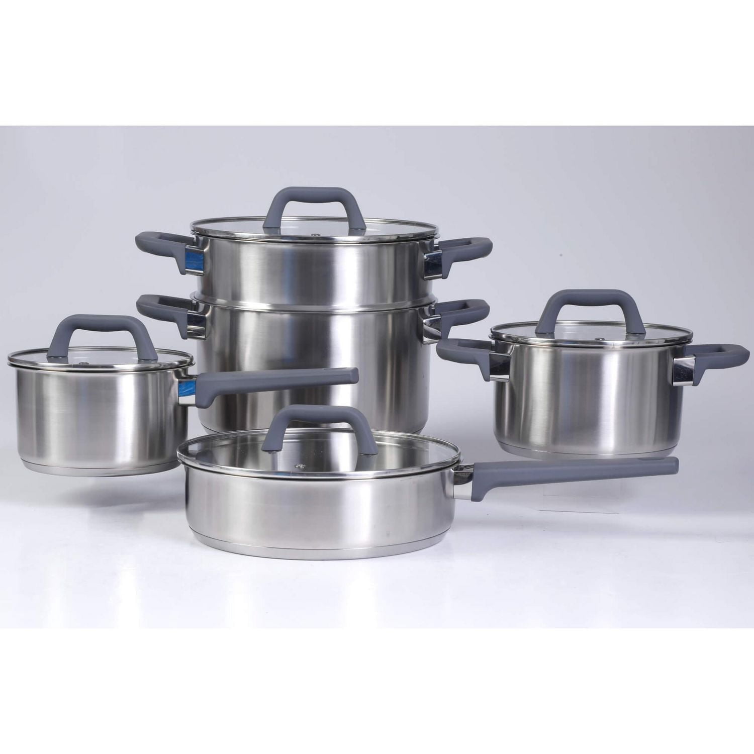 Oster Beauford 9 Piece Stainless Steel Cookware Set