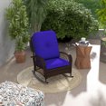 thumbnail image 2 of Outsunny Rattan Rocking Chair with Soft Cushion for Garden, Dark Blue, 2 of 10