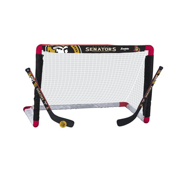 Ensemble de but de hockey miniature des Senators