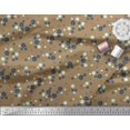thumbnail image 3 of Soimoi Brown polyester Crepe Fabric Artistic Floral Printed Fabric 1 Yard 42 Inch Wide, 3 of 3