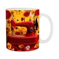 thumbnail image 2 of LSLJS Floral Sewing Machine Mug, Funny Coffee Mug - Sewing Mug, Any Day Spent Sewing Is A Good Day, Sewing Machine Cup, Sewing Coffee Mug, Cups, 2 of 5