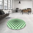 thumbnail image 4 of Ahgly Company Tapis Rectangulaire d'Intérieur Lavable en Machine Vert Menthe, 3 Pieds x 5 Pieds, 4 of 7