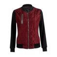 thumbnail image 4 of Mode Décontractée pour Femmes Couleur Unie Manches Longues Col Rond Fermeture Éclair Coton, 4 of 9