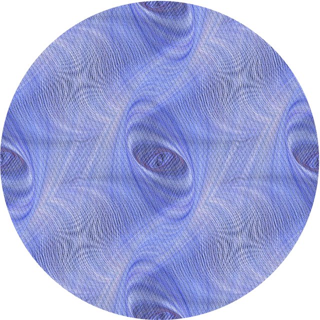 Ahgly Company Tapis Rond Lavable en Machine Intérieur Transitionnel Bleu Denim, 7 Pieds Rond