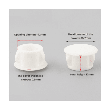 8 Sizes Plastic Hole Plugs Assortment Flush Type Snap in Locking Tube Hole Plugs Furniture Post Pipe Insert End Cap