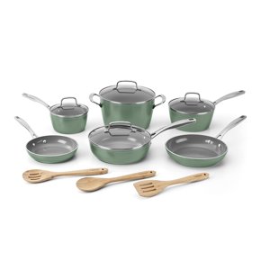 Cuisinart 52G-13SG GreenChef Ensemble d'articles de cuisine antiadhésif en céramique