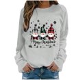 thumbnail image 1 of WEAIXIMIUNG Sweatshirts pour Femmes avec Fermetures Éclair Pull Graphique de Noël Sans Capuche Mode Vacances, 1 of 4
