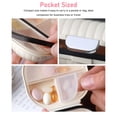thumbnail image 3 of Pill Organizer, Weekly Pill Organizer Pill Box Medicine Organizer 7 Compartments Portable Daily Medicine Box For Fish Oils, 3 of 8