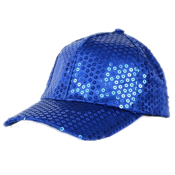 Flmtop Women Men Glitter Sequins Baseball Caps Snapback Hats Party Outdoor Adjustable