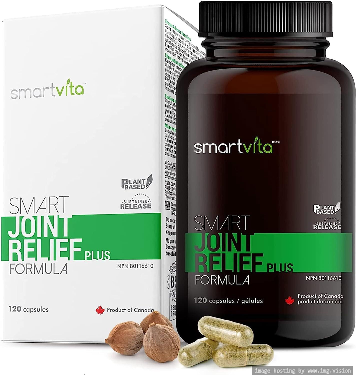 Smartvita - Joint Supplement, Muscle Relaxant, Vegan Joint Support With AyuFlex, Boswellin & BioPerine, Smart Sustained Release Technology, 120 Capsules