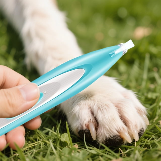 BKER Dog Trimmer With LED Light Rechargeable Cordless Grooming Low Noise Pet Hair Shaver For Small Dogs Cats Trimming Around Eyes Ears Face Rump