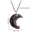 thumbnail image 3 of XZNGL Moon Safety Long Life Lock Necklace Fashionable silver Necklace, 3 of 9