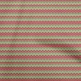 thumbnail image 1 of oneOone Velvet Red Fabric Chevron Craft Projects Decor Fabric Printed By The Yard 58 Inch Wide, 1 of 4