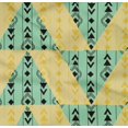 thumbnail image 4 of oneOone Organic Cotton Poplin Twill Fabric Stripe|Diamond & Triangle Geometric Printed Craft Fabric BTY 42 Inch Wide, 4 of 4