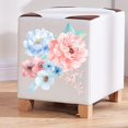 thumbnail image 3 of Lefu Romantic Flowers Wall Sticker for Bathroom Toilet Seats Fridge Cupboard Decal, 3 of 8