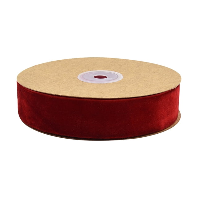 TopLLC 2.5cm Single Sided Velvet Ribbon Gift Flower Packaging Ribbon Decoration Ribbon DIY Ribbon on Clearance