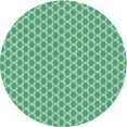 thumbnail image 1 of Ahgly Tapis Rond Lavable en Machine Intérieur Transitionnel Vert, 4 Pieds Rond, 1 of 7