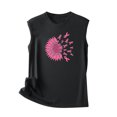 thumbnail image 5 of TIMIFIS Breast Cancer Ribbon Women's Racerback Tank Casual Sleeveless Printed Ladies Round Neck Blouses Tops T-ShirtFall/Winter, 5 of 5