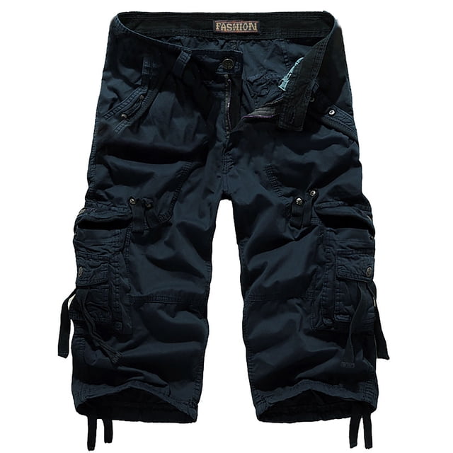 Diufon Men's Athletic Shorts Drawstring Waisted Outdoor Sport Shorts Spring Summer Hiking Shorts with Pockets